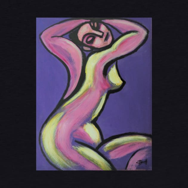 Purple And Yellow Figure by CarmenT